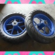 Vespa Cart Wheels Size 10/11 1 Complete Set Long Axle