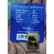 gold bar 10gram PUBLIC GOLD 999.9