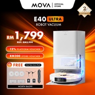 【Latest Upgrade】MOVA E40 Ultra Robot Vacuum | 19,000Pa | Hot-Air Self Cleaning | Extendable Mop | An