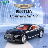 1:24 Bentley Continental GT High Simulation Diecast Metal Alloy Model car Sound Light Pull Back Coll