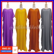 NEW COLORS!!! KAFTAN PLAIN CANDY COLOURFUL /BATEK AZAH /KELAWAR TIDUR / BAJU KAFTAN PLAIN COTTON