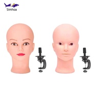 [Simhoa] Female Mannequin Head Cap Head Stand Cosmetology Practice Lifelike Hairpieces Show Cap Disp