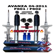 QHUK TOYOTA AVANZA 1.3 / 1.5 COMBO SET ABSORBER FRONT AND REAR SET HEAVY DUTY SUSPENSION SHOCKS