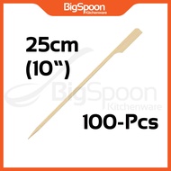 BIGSPOON 6/10 Inch Bamboo Skewer Stick for Cocktail Appetizers BBQ Fruit Kabobs Sandwich Burger | Li