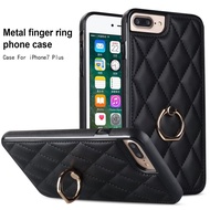 Luxury Leather Casing for iPhone 7 plus 8 Plus XR XS Max iPhone 7 8 SE 6 Plus 6s Phone case Protection Cover Bracket Stand with Finger Ring Holder