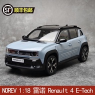 NOREV 1: 18 Renault Renault 4 E-Tech Pure Electric 2025 Alloy Car Model