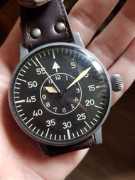 找  二戰納粹德國空軍飛行觀測錶LACO B-UHR 錶徑55mm 手上鍊機械錶(找尋此錶)