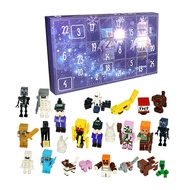 Advent Calendar Countdown Lego Robort Anime Figures 24Pcs/Box Surprise Girls Cute Mini PVC Model Dolls Kids Christmas Toys Gifts