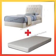 BED + 8 Inch MATTRESS Kim Huat Furniture Divan Single / Super Single / Queen / King Bed with 8 Inch Foam Mattress