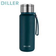 Diller Large Thermos Bottle Stainless Steel With Tea Filter Temperature Retention For 24 Hours Vacuu