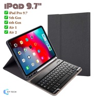 [ส่งจากกรุงเทพ] แป้นพิมพ์ Bluetooth ของ iPad case เคสคีย์บอร์ดไอแพด เคสคีย์บอร์ด iPad 9.7 2018 / 2017 / Air / Air2 / Pro 9.7 Inch แป้นพิมพ์ ไทย/อังกฤษ คีย์บอร์ดเคส เคส iPad 9.7 นิ้ว รองรับการชาร์จ Apple Pencil - Smart Case for iPad with Keyboard