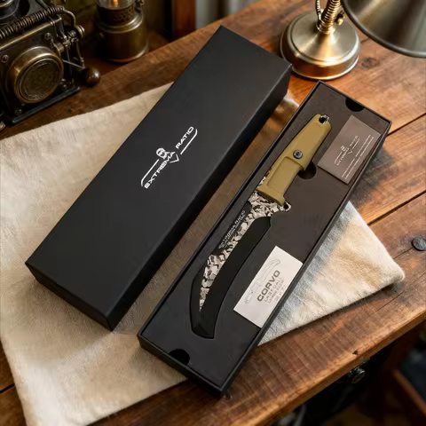 EXTREMA RATIO - Outdoor Straight Knife - Jungle Clearance Knife for Outdoor Areas - N690 Steel - Adv