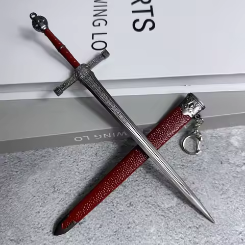 8.6in Red Elden Katana Real Size Ninja Knife Elden Damascus Sword Original Samurai Sabre Metal Anime