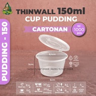 code Thinwall 150 ml BULAT CUP (CARTONAN) - Gelas Merpati Wadah Puding