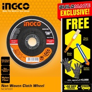 ♞,♘,♙,♟INGCO Non Woven Cloth Nylon Polishing Buffing Abrasive Steel Wheel NCW1001 for Bench Grinder