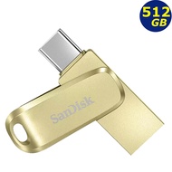 SanDisk 512GB 512G Gold Ultra luxe TYPE-C SDDDC4-512G USB Dual-Use Flash Drive