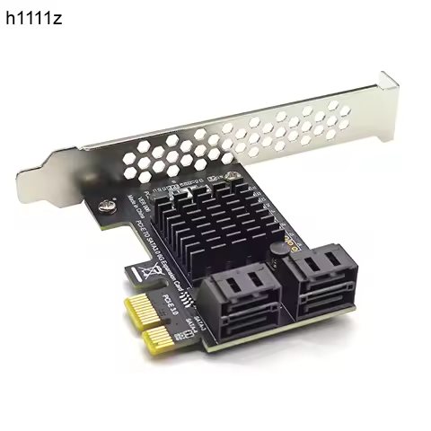 Chi a Mining SATA PCI-E Adapter 4 Port SATA 3.0 to PCIe x1 GEN3 Expansion Card SATA 3 III PCI-e PCI 