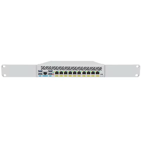 Topton 1U 9.5 Inch Rack Mount Firewall Appliance Mini PC Intel Core i7 10510U i3 8145U 10x1GbE LAN R