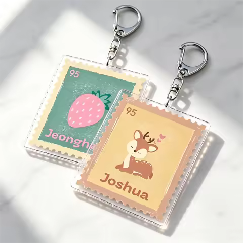 Kawaii Kpop Members Stamp Keychains Bag Charms Accessories Cute Jeonghan Carat Hoshi Joshua Keyrings
