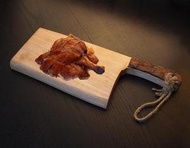 煮角 - 木砧板, 菜刀形連麻繩 (6 x 16寸)