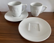 Nespresso Collection Espresso mug Nespresso 杯 特濃咖啡杯連碟 2套 共$ 39