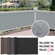 EUCALYTUSMY Balcony Shade Cloth, 3/5/6M Waterproof Sun Shading Sails, Multi-functional Balcony Priva