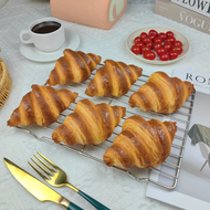 APPLAUD Fake Bread Croissant PU Bread Simulation Toaster Cake Model Cake Store Window Display Decora