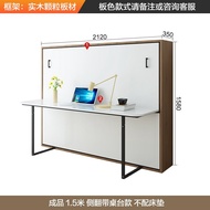 BW-6 Multi-Space Hallway Invisible Bed with Desk Study Multi-Functional Flip Partition Folding Bed Murphy Bed Wall Bed H