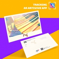 Postcard/paper card/Decor scan AR "Sun-dried Cat" size 15 x 10 cm