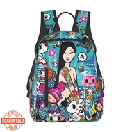 FB8 Tokidoki Lightweight Backpack Outdoor Travel Sports Backpack Large Capacity Student Schoolbag Laptop Casual Shoulder Bag