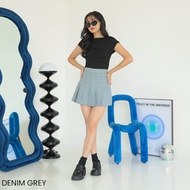 ALOHA MIra Tennis Skort 507 | Women's Denim Look Skirt Pants | Korean Style Tennis Denim Mini Skirt 