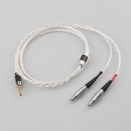 HIFI 3.5/2.5/4.4mm Balanced OCC Single Crystal Silver Headphone Upgrade Cable Cable For HD800 HD800S HD820 Headset Cable