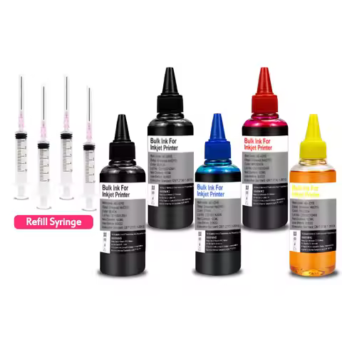 Cartridge & Printer Universal Refill DYE Ink kit For Epson Canon HP Brother Inkjet deskjet CISS Cart
