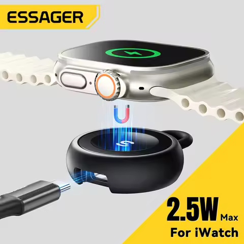 Essager Portable Wireless Charger For Apple Watch 9 SE Magnetic USB Type-C Charger For IWatch Series