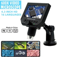 กล้องจุลทรรศน์ 600X HD การศึกษานักเรียนตาข้างเดียวห้องปฏิบัติการการบํารุงรักษาโทรศัพท์มือถือแว่นขยาย