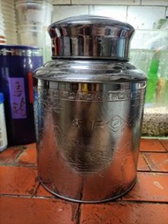 早期天仁茗茶白鐵茶葉罐