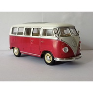 MERAH Volkswagen Classical Bus 1962 red miniature Bus welly 1:24 price