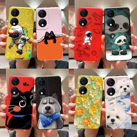 For Honor X7 X7a X7b Case Cute Astronaut Cartoon Cover Soft TPU Phone Case For Honor X7a X 7 a b Hon