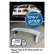 HONDA CIVIC FD MUGEN SPOILER HONDA CITY MUGEN SPOILER UNIVERSAL SPOILER