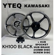 KAWASAKI KH100 SPORT RIM SET ORIGINAL YTEQ SIAP MESIN BIBIR HUB PNP RXZ