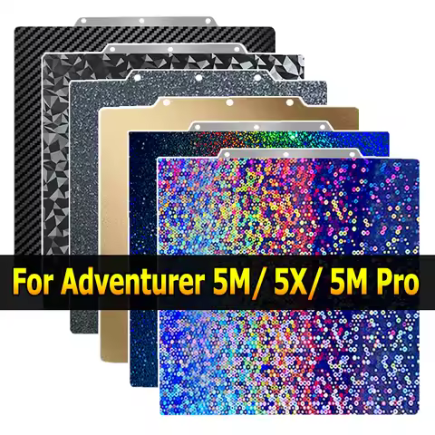 For Flashforge Adventurer 5M, 5M Pro, 5X Build Plate AD5X AD5M 235x235mm Double Sided Spring Steel S