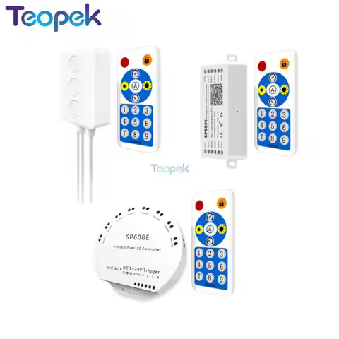 SP601E SP602E SP608E Bluetooth Pixel LED Controller Built In Addressable Pixels LED RGB Strip Music 