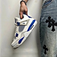 [Top Version] Jordan/Jordan/Air Jordan AJ4 Retro "Military Blue" White Blue 2024 Basketball Shoes Sn