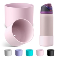 2PCS Silicone Water Bottle Boot for Owala 24oz 32oz 40oz, Anti-Slip Protective Sleeve Bottom Bumper 