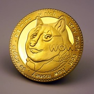 Dogecoin DOGE | To The Moon  | Cryptocurrency Virtual Currency | Gold Plated Coin