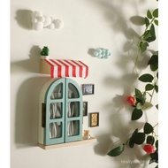 Solid wood 3D switch cover, socket concealment decoration, romantic style beyond the window, various