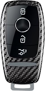 T-carbon Car Key Case Key Case Compatible with Mercedes Benz, Fibre Optic Key Case Compatible with A