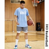 3X3 Sports T-Shirt Men Women Basketball Uniform Short-Sleeved Quick-Drying Clothes Breathable Perspi