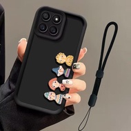 Silicone Soft Case Cartoon Doll Case 3D Three-Dimensional Case Bracelet Phone Case Suitable for Huaw