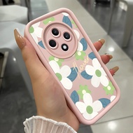 Case For OPPO Reno 12F 4G 12F 5G F27 5G Three-Color Flower Phone Silicone Shockproof